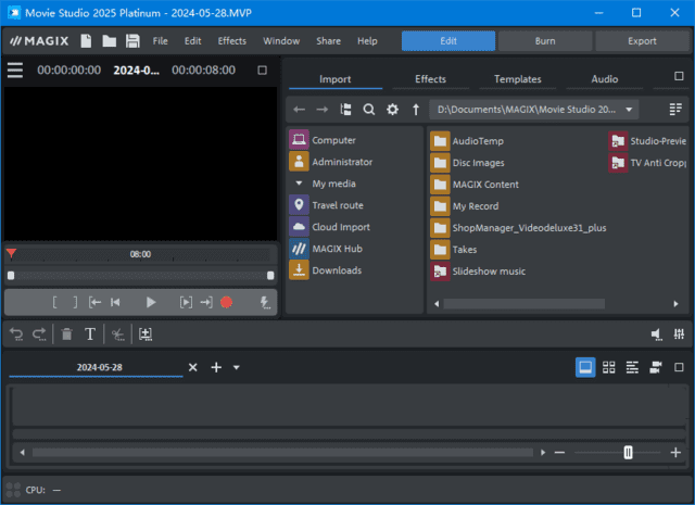 MAGIX Movie Studio Platinum 2025(视频编辑软件) v24.0.1.239插图 MAGIX Movie Studio Platinum 2025(视频编辑软件) v24.0.1.239