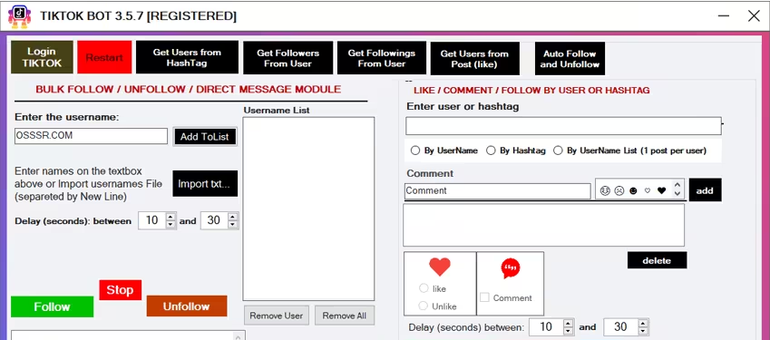 TikTok Bot 3.6.0 专业版 - 自动化工具插图 TikTok Bot 3.6.0 专业版 - 自动化工具