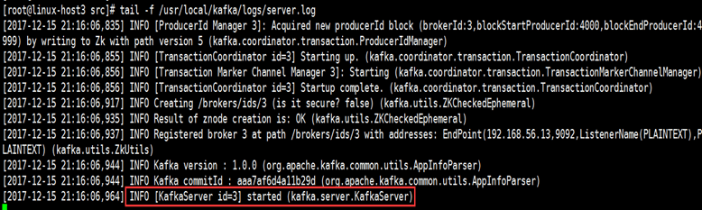 Linux部署Zookeeper+Kafka