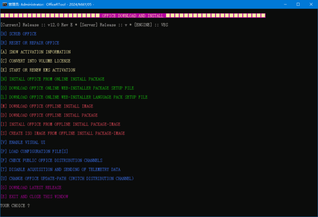 Office(R)Tool(安装激活修复Office的脚本程序) v14.00 绿色版插图 Office(R)Tool(安装激活修复Office的脚本程序) v14.00 绿色版