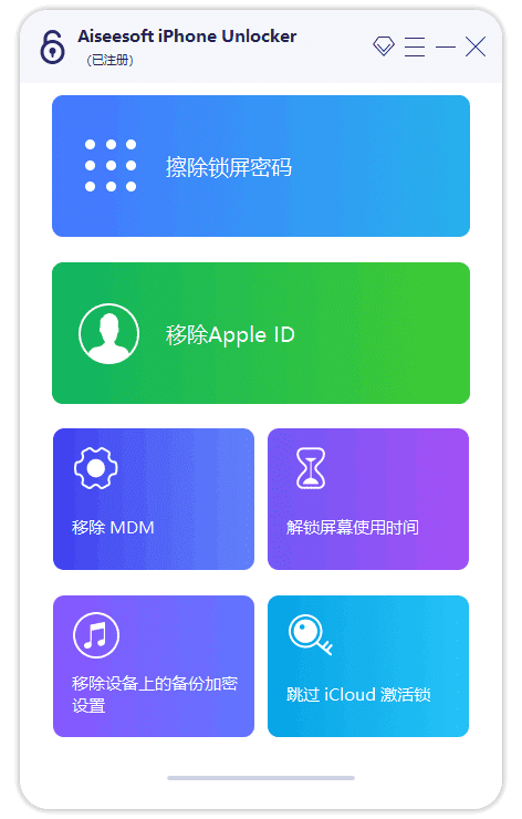 Aiseesoft iPhone Unlocker(解锁iPhone) v2.1.12 多语便携版