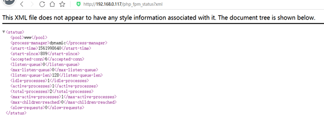 Nginx开启php-fpm状态页及状态详解插图5 Nginx开启php-fpm状态页及状态详解