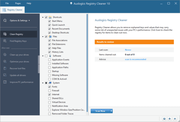 Auslogics Registry Cleaner(注册表清理工具) v11.0.0.0 便携版插图 Auslogics Registry Cleaner(注册表清理工具) v11.0.0.0 便携版