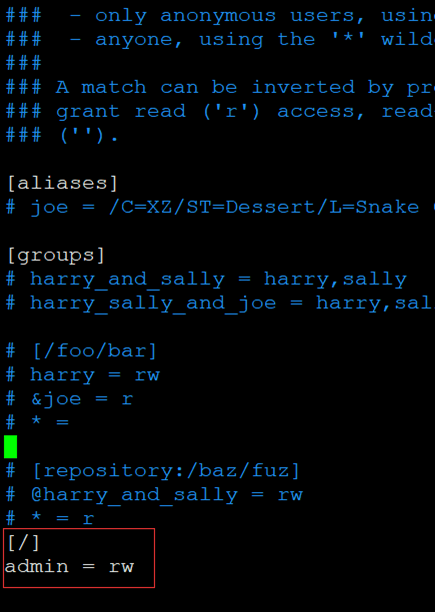 Linux搭建SVN服务器插图6 Linux搭建SVN服务器
